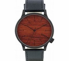 Komono Mens Winston Black Wood Watch