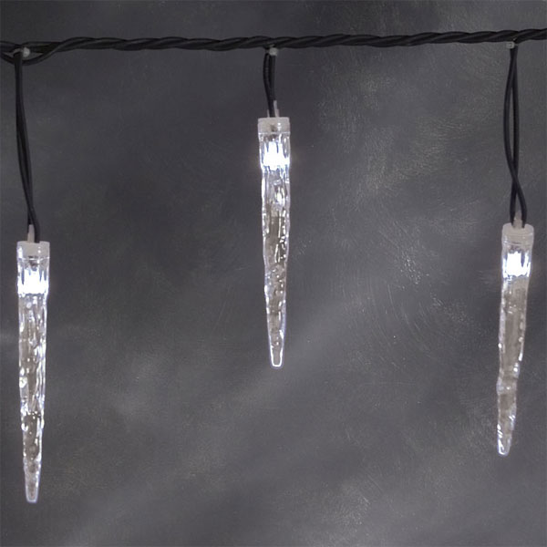 LED Acrylic Icicle - 90 white lights