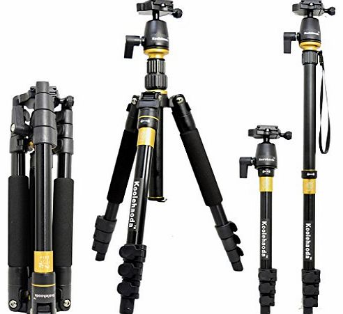 CoolLeDa Portable Camera Tripod Monopod & Ball Head Carry Bag For DSLR SLR Photo