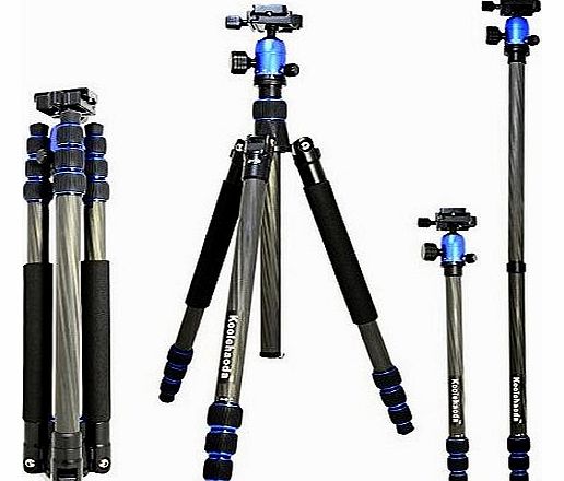 koolehaoda  Travel carbon fiber Camera Tripod Stand With Carry Bag for Canon Nikon Sony Fuji Olympus