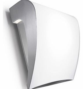 Leds C4 La Creu Indoor Lighting Boomerang Wall Light, Optic Glass, Satin Nickel