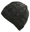 Black and Warship Grey Beanie Hat