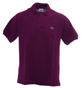 Dark Damson Pique Polo Shirt