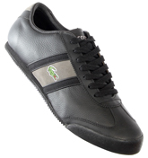 Lacoste Tourelle Black and Dark Grey Trainers