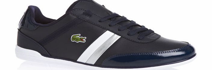 Mens Lacoste Giron Shoes - Dark Blue/ White