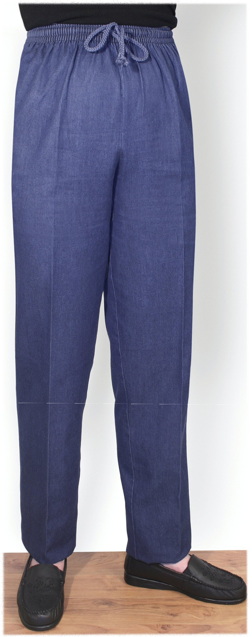 ladies Drawcord Denim Trousers