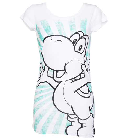 White Nintendo Yoshi T-Shirt