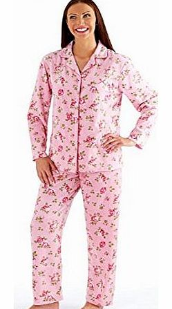 Lady Selena Ladies Floral Lady Selena Pyjamas LN149 Pink Floral 10-12