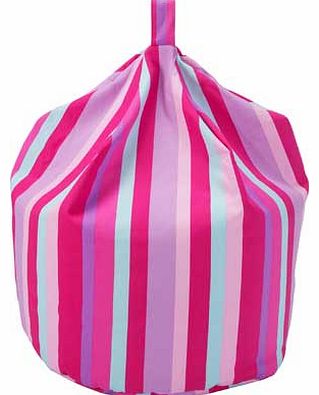 Large Stripey Beanbag - Pink