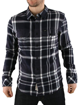 Indigo Slim Builder Check Shirt