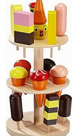 Childrens Wooden Ice Cream Lolly Stand