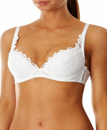 Fiore Plunge Push Up Bra 93200, White, 36C