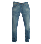 519 Mid Blue Denim Slim Fit