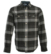 Grey and White Check Shirt