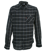 Navy and Blue Check Shirt