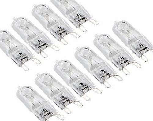 10pcs G9 Halogen Capsule Light Bulb Lamp 40W 40 Watt