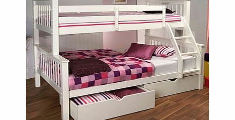 Limelight Pavo White Three Sleeper Bunk Bed