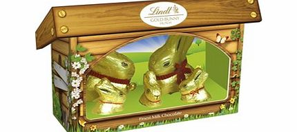 gold bunny family hutch