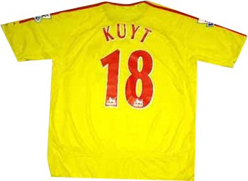 Adidas 06-07 Liverpool away (Kuyt 18)