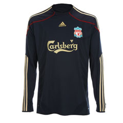 Adidas 09-10 Liverpool L/S away shirt - Kids