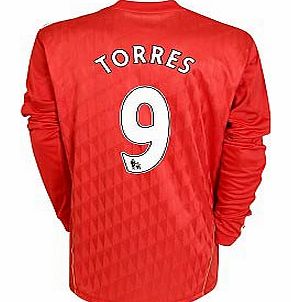 Adidas 2010-11 Liverpool Long Sleeve Home Shirt (Torres