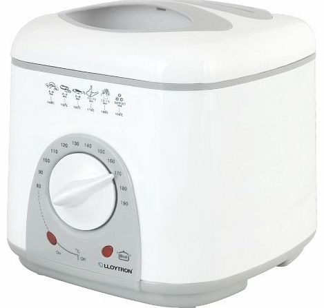 LLOYTRON  Compact Deep Fryer, 1 Litre, White