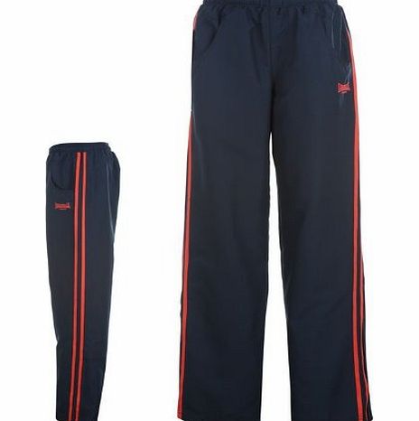 Lonsdale Womens Open Hem Tracksuit Bottoms Ladies Navy/Pink 20 (XXXL)