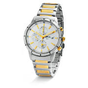 Lorus Mens Two Tone Chronograph Watch