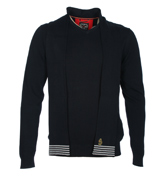 Beechy Navy V-Neck Sweater