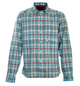 Pocko Sky Blue Check Shirt