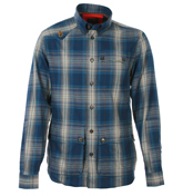 Tran The Man Navy Mega Mix Check Shirt