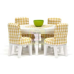 Lundby Dolls House Sm land Dining Room Set