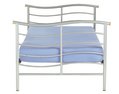 wave 3ft metal single bed