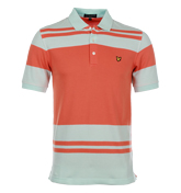 Lyle and Scott Vintage Acid Mint and Orange