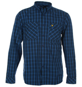 Lyle and Scott Vintage Admiral Blue Tartan Plaid