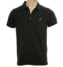 Vintage Black Pique Polo Shirt