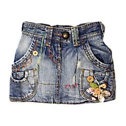 Girls Denim Skirt - Light Blue