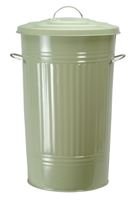 Nickel Handled Kitchen Waste Bin