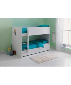 Malibu White Bunk Bed Frame