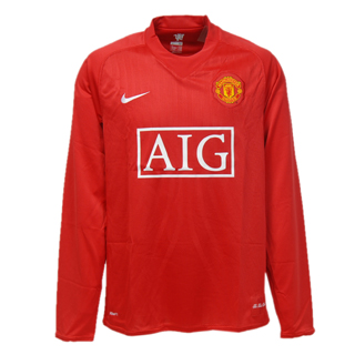 Nike 08-09 Man Utd L/S home - Kids