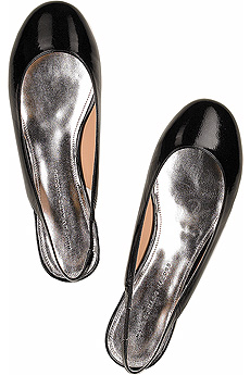 Glitter flat slingbacks