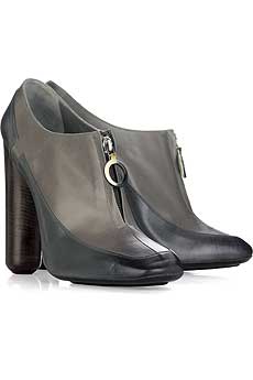 Two-tone shoe boots