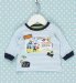 Pure Cotton Long Sleeve Postcard T-Shirt