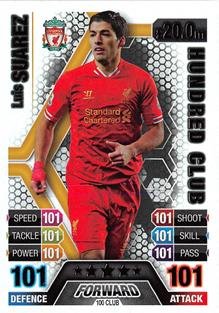 Extra 2013/2014 Luis Suarez 100 Hundred Club 13/14