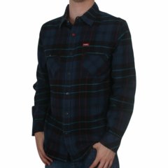 Mens Matix Mo Memphis Flannel Shirt Black