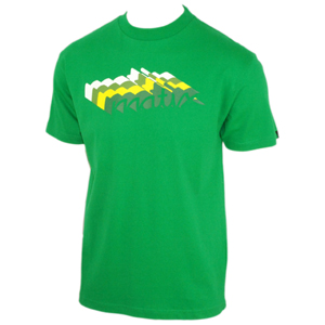 Mens Matix Stutter T-Shirt. Kelly Green