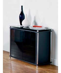 Black Glass Sideboard