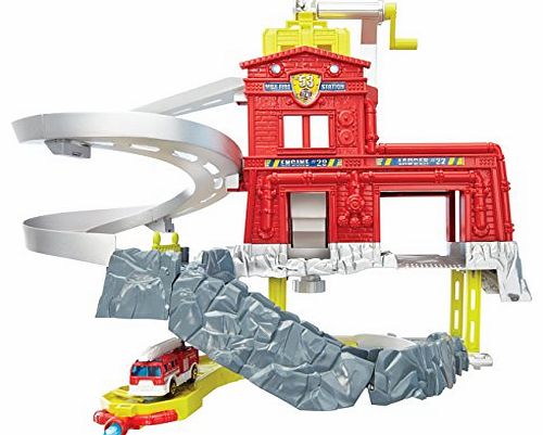 Mattel Matchbox Cliff Hangers Fire Station Playset