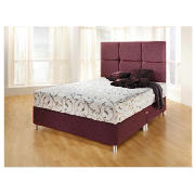 Double Divan Base, Damson Damask