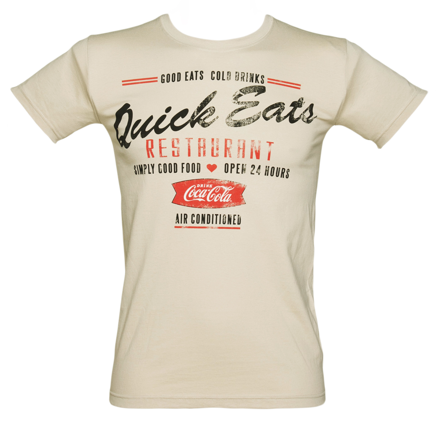 Beige Quick Eats Coca-Cola T-Shirt